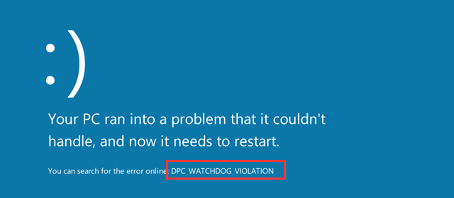 radzić sobie z błędem BSoD naruszenia DPC Watchdog w systemie Windows 10